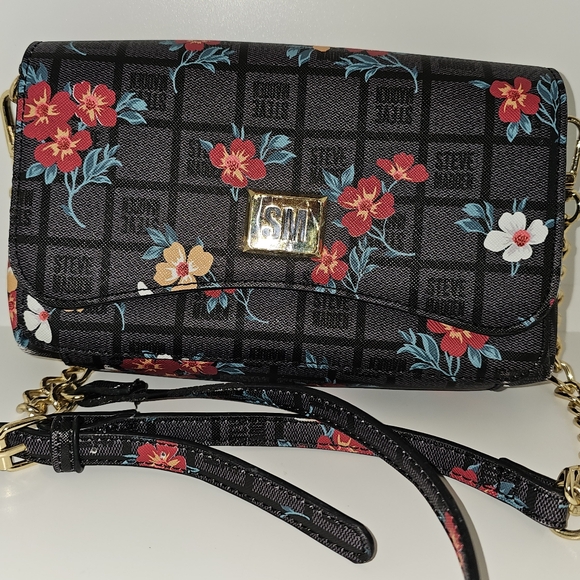 Steve Madden Floral Black Crossbody Bag - Picture 2 of 6